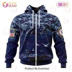 Best NFL Carolina Panthers Honor US Navy Veterans All Over Print Hoodie