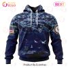 Best NFL New Orleans Saints Honor US Navy Veterans All Over Print Hoodie