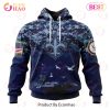 Best NFL New England Patriots Honor US Navy Veterans All Over Print Hoodie