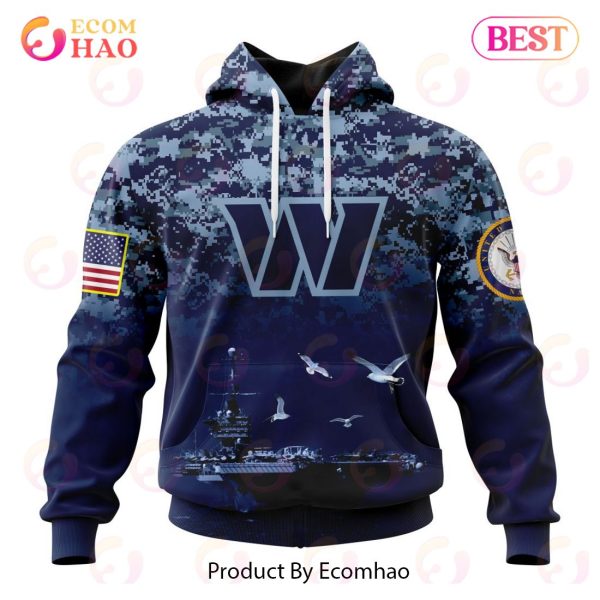 Best NFL Washington Commanders Honor US Navy Veterans All Over Print Hoodie
