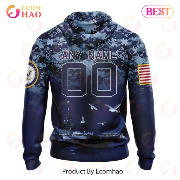 Best NFL Washington Commanders Honor US Navy Veterans All Over Print Hoodie