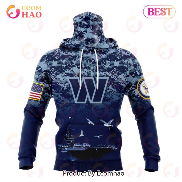 Best NFL Washington Commanders Honor US Navy Veterans All Over Print Hoodie