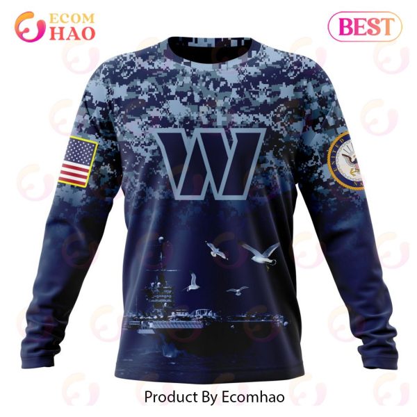 Best NFL Washington Commanders Honor US Navy Veterans All Over Print Hoodie