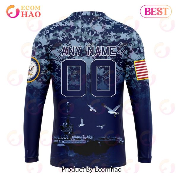 Best NFL Washington Commanders Honor US Navy Veterans All Over Print Hoodie