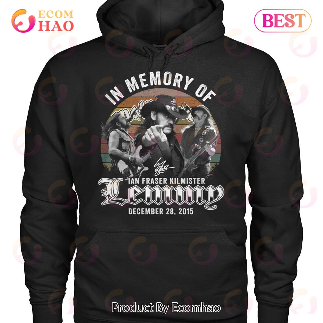 In memory of Ian Fraser Lemmy Kilmister December 28, 2015 T-Shirt