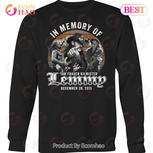 In memory of Ian Fraser Lemmy Kilmister December 28, 2015 T-Shirt
