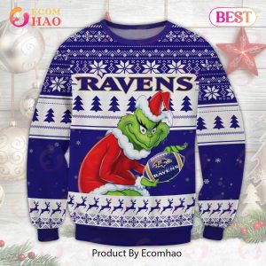 Baltimore Ravens Grinch Ugly Sweater