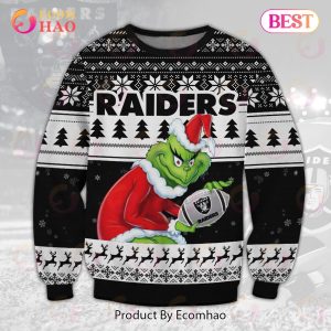 Las Vegas Raiders Grinch Ugly Sweater