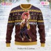 Gearhomie Who is Listening to Elvis Presley Christmas Ugly Sweater