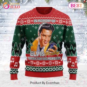 In memory of Elvis Presley Christmas Ugly Sweatshirt
