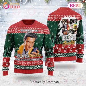 In memory of Elvis Presley Christmas Ugly Sweatshirt