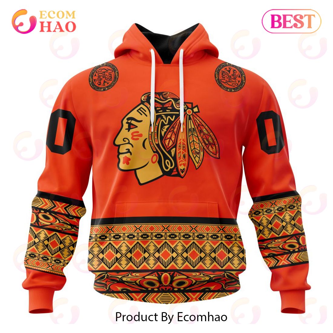 NHL Chicago BlackHawks Specialized National Day For Truth And Reconciliation 3D Hoodie