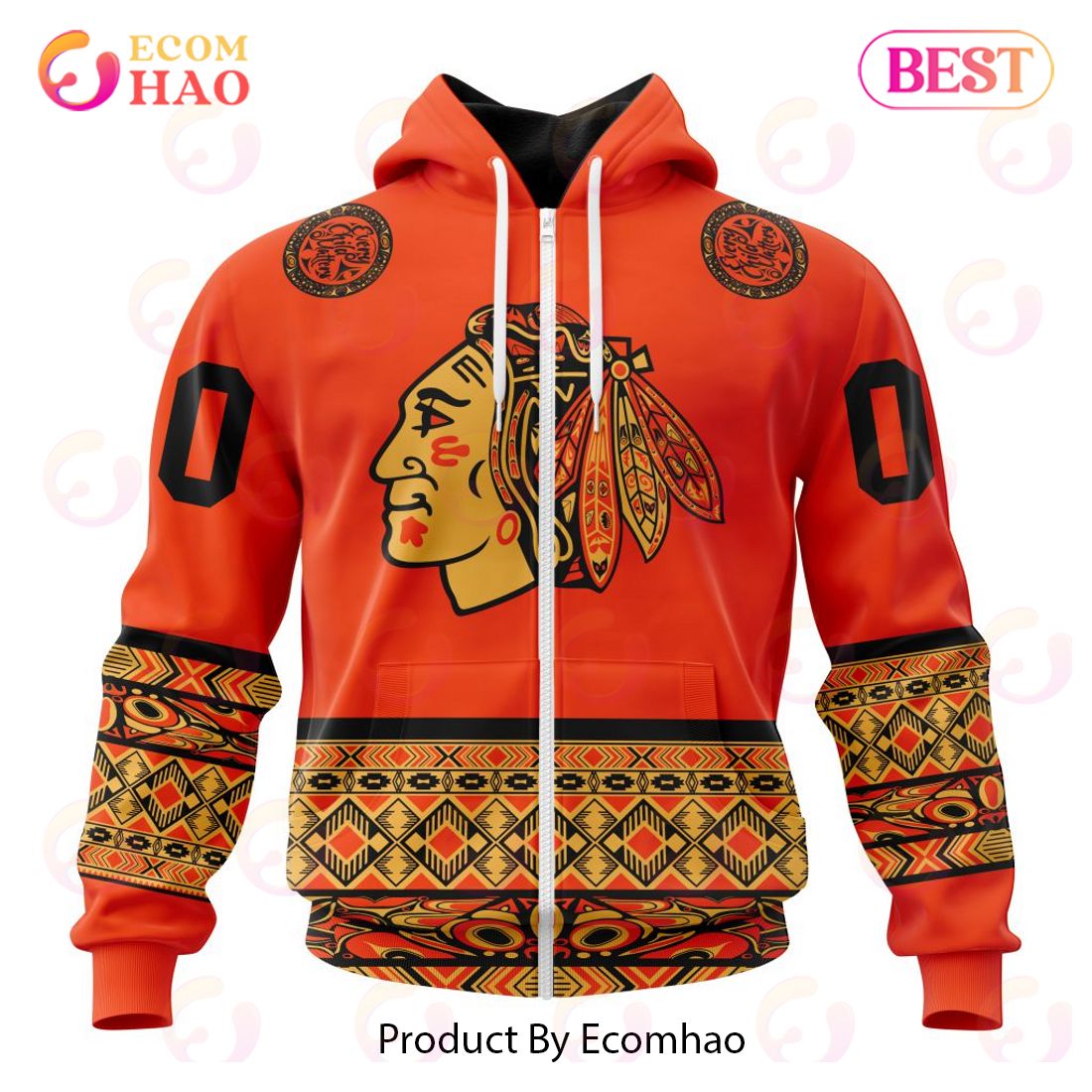 NHL Chicago BlackHawks Specialized National Day For Truth And Reconciliation 3D Hoodie