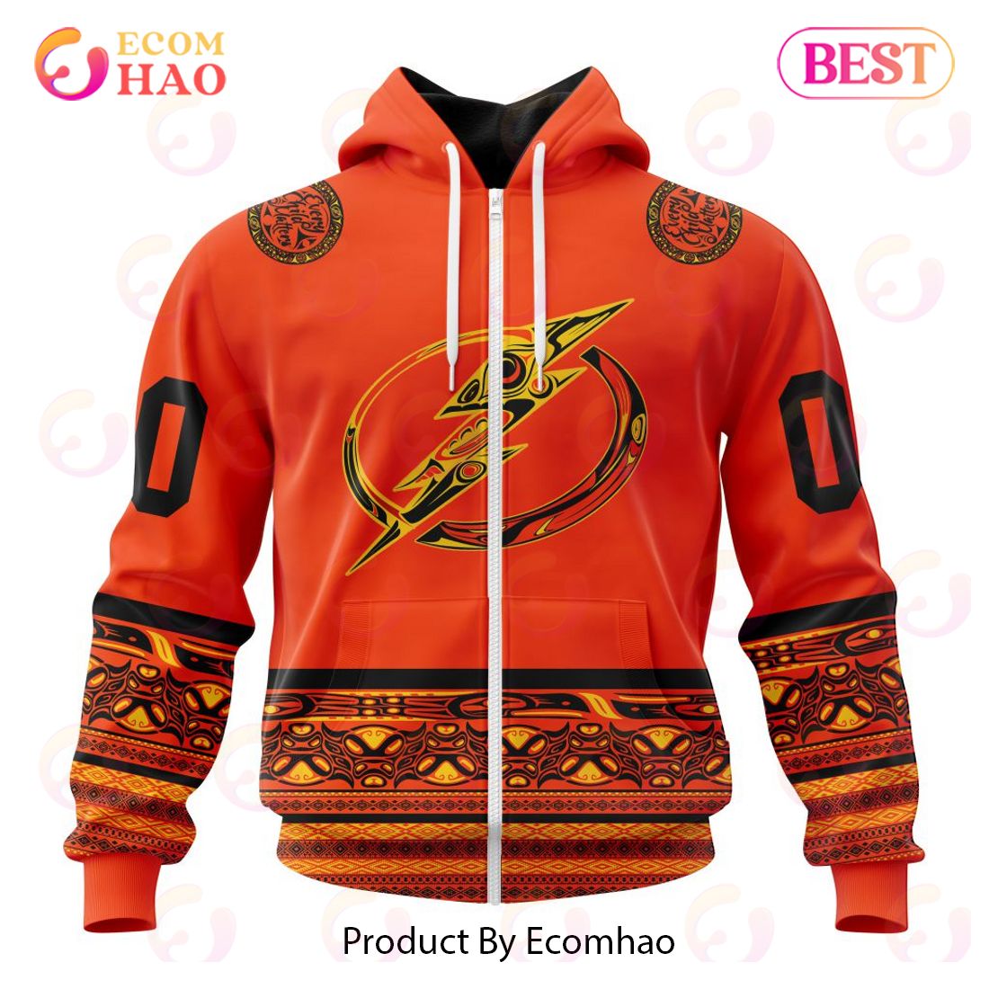 NHL Tampa Bay Lightning Specialized National Day For Truth And Reconciliation 3D Hoodie