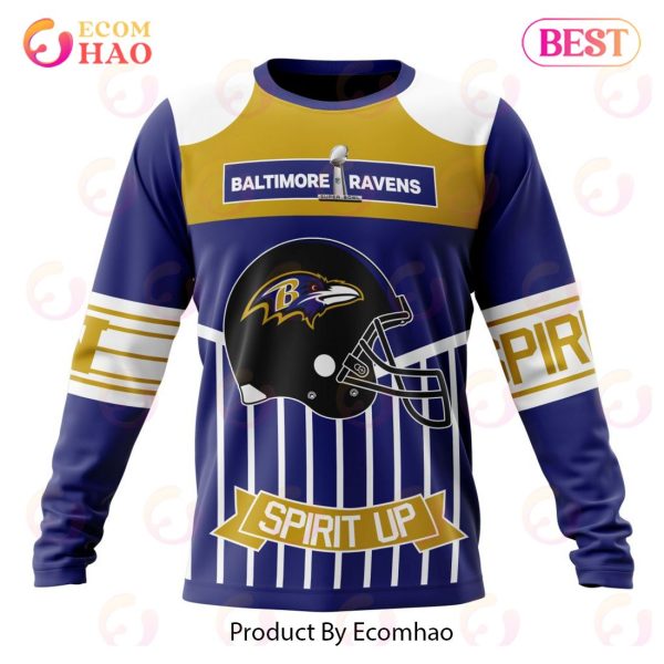 NFL Baltimore Ravens Specialized Design With Art 3D Hoodie