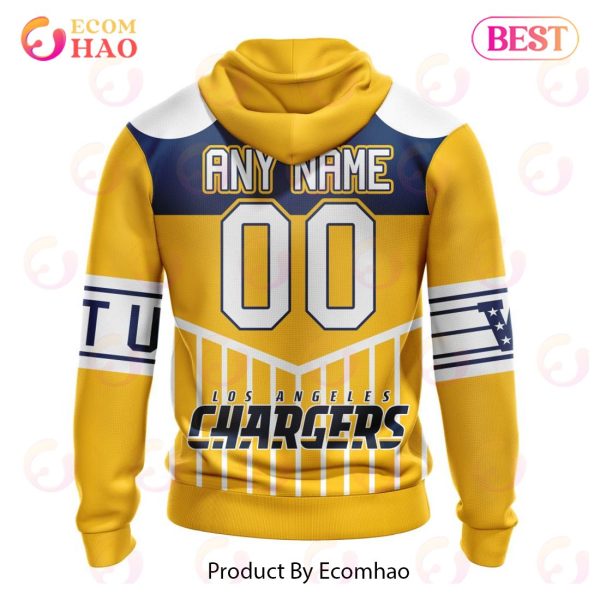 NFL Los Angeles Chargers Specialized Design With Art 3D Hoodie