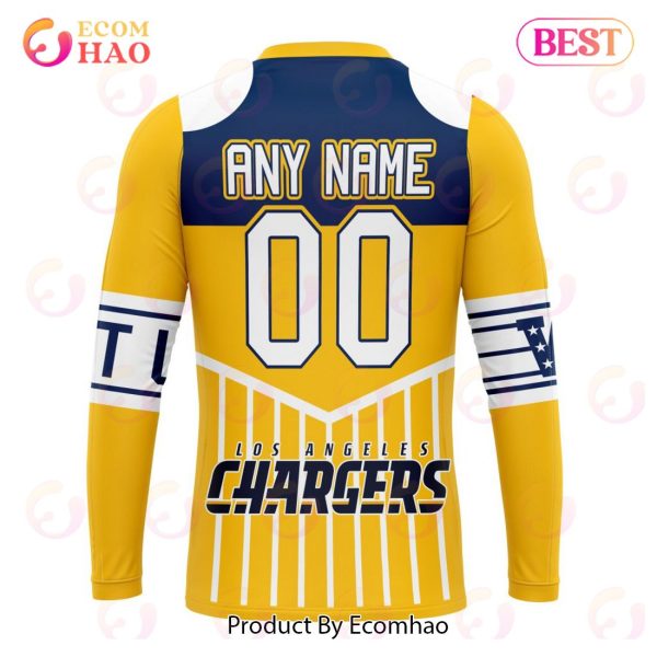 NFL Los Angeles Chargers Specialized Design With Art 3D Hoodie