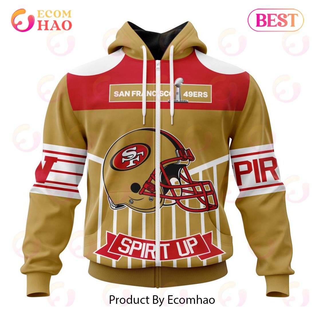 NFL San Francisco 49ers Specialized Design With Art 3D Hoodie