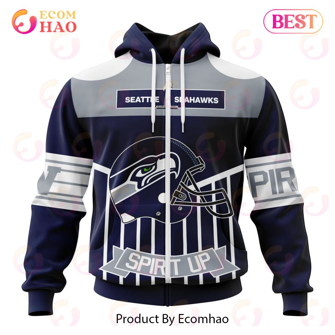 NFL Seattle Seahawks Specialized Design With Art 3D Hoodie