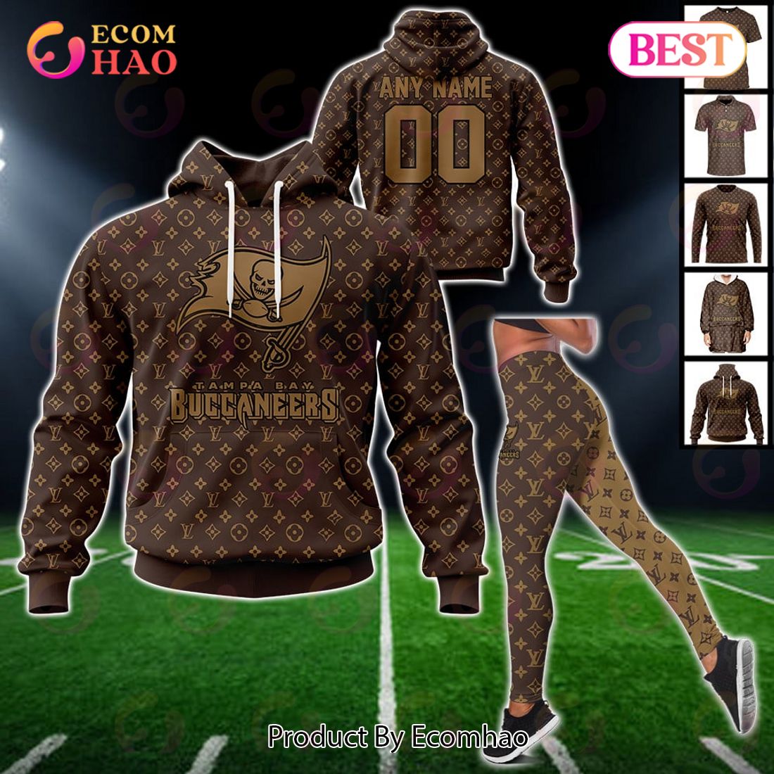 NFL Buccaneers Specialized Design In LV Style 3D Hoodie Luxury Items