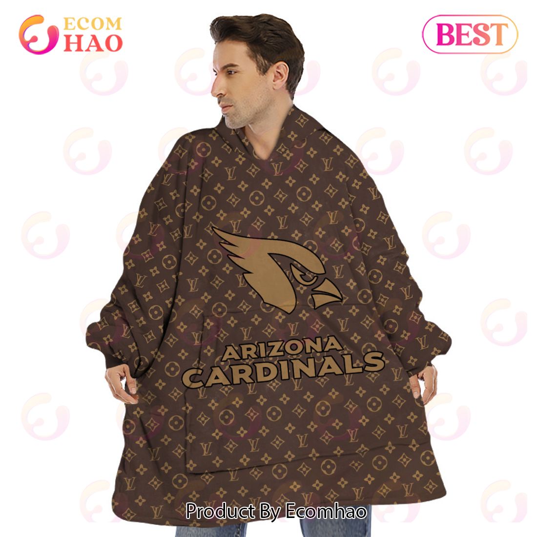 NFL Cardinals Specialized Design In LV Style 3D Hoodie Luxury Items