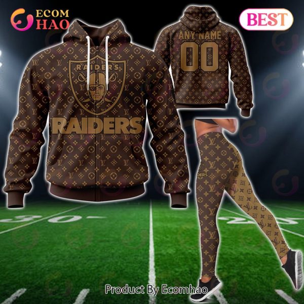 NFL Raiders Specialized Design In LV Style 3D Hoodie