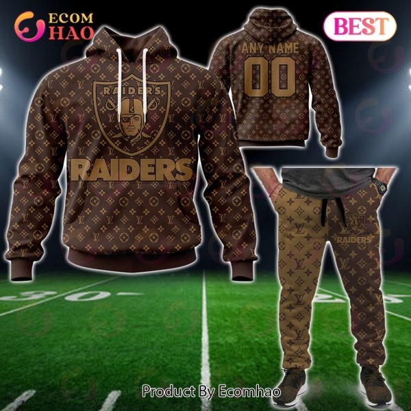 NFL Raiders Specialized Design In LV Style 3D Hoodie