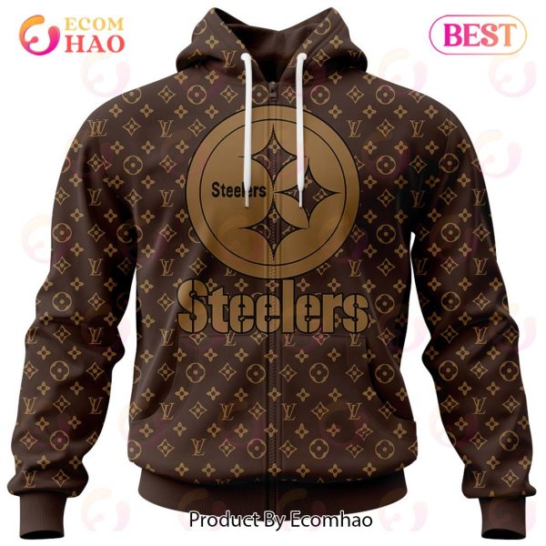 pittsburgh steelers 3d printed hooded pocket pullover hoodie