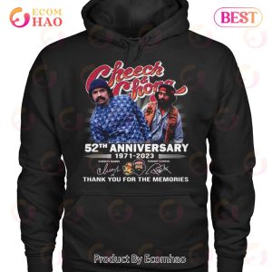 Cheech And Chong 52th Anniversary 1971 – 2021 Thank You For The Memories T-Shirt