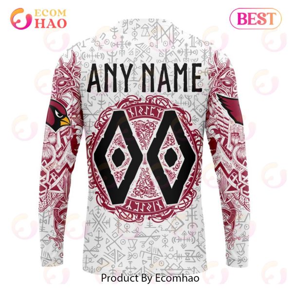 NFL Arizona Cardinals Norse Viking Symbols 3D Hoodie