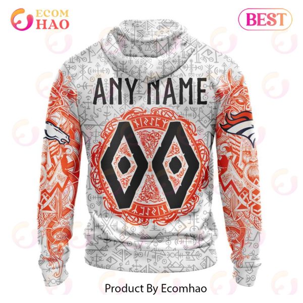 NFL Denver Broncos Norse Viking Symbols 3D Hoodie