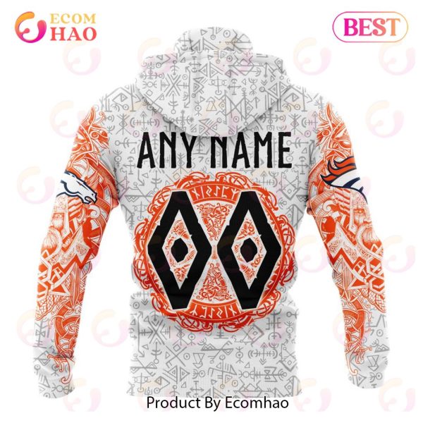 NFL Denver Broncos Norse Viking Symbols 3D Hoodie