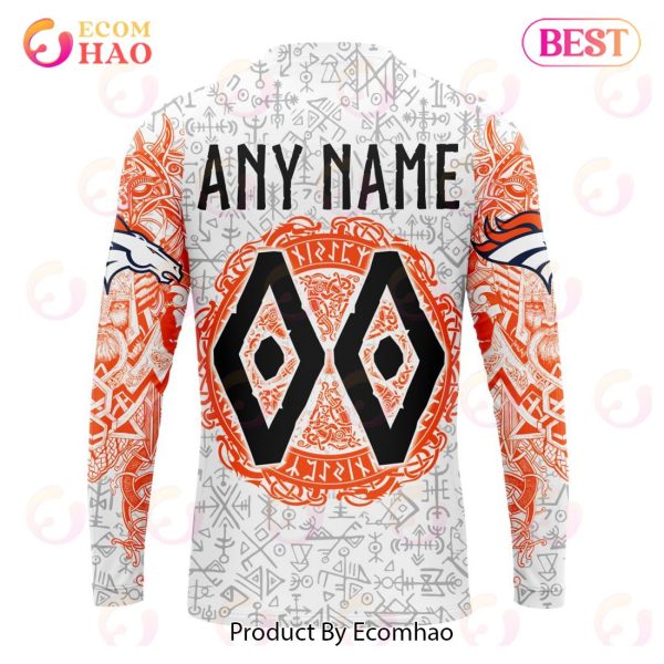 NFL Denver Broncos Norse Viking Symbols 3D Hoodie