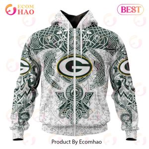 NFL Green Bay Packers Norse Viking Symbols 3D Hoodie
