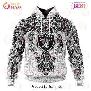 NFL Las Vegas Raiders Norse Viking Symbols 3D Hoodie