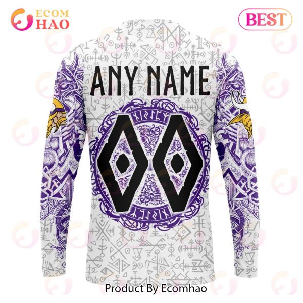 NFL Minnesota Vikings Norse Viking Symbols 3D Hoodie