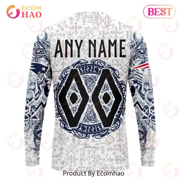 NFL New England Patriots Norse Viking Symbols 3D Hoodie