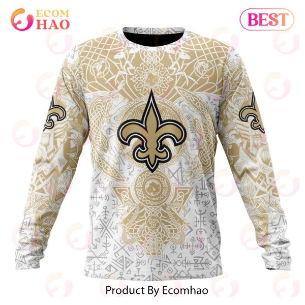 THE BEST NFL New Orleans Saints _ Norse Viking Symbols Hoodie