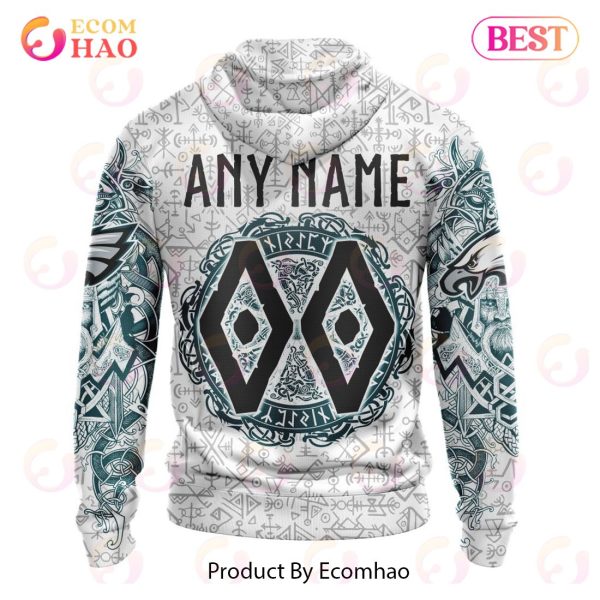 NFL Philadelphia Eagles Norse Viking Symbols 3D Hoodie