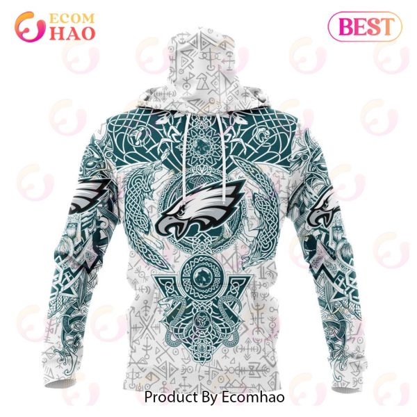 NFL Philadelphia Eagles Norse Viking Symbols 3D Hoodie