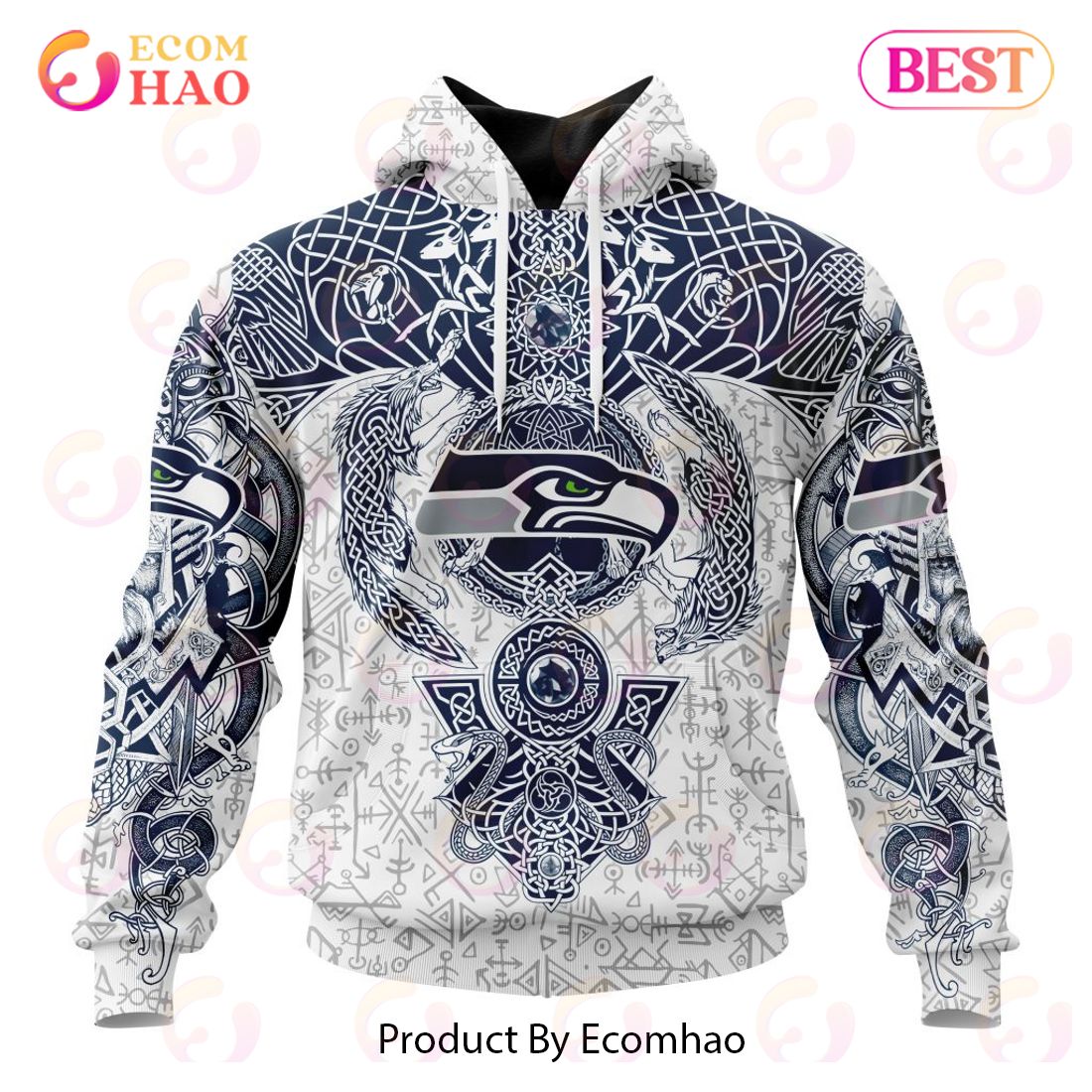 NFL Seattle Seahawks Salute To Service - Honor Veterans And Their Families  3D Hoodie - Ecomhao Store