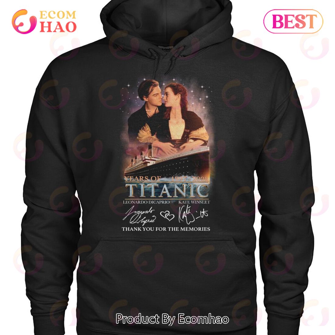 25 Years Of 1997 – 2022 Titanic Leonardo DicaPrio And Kate Winslet Thank You For The Memories T-Shirt