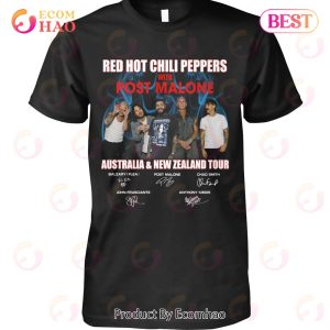 Red Hot Chili Peppers With Post Malone Australia & New Zealand Tour T-Shirt