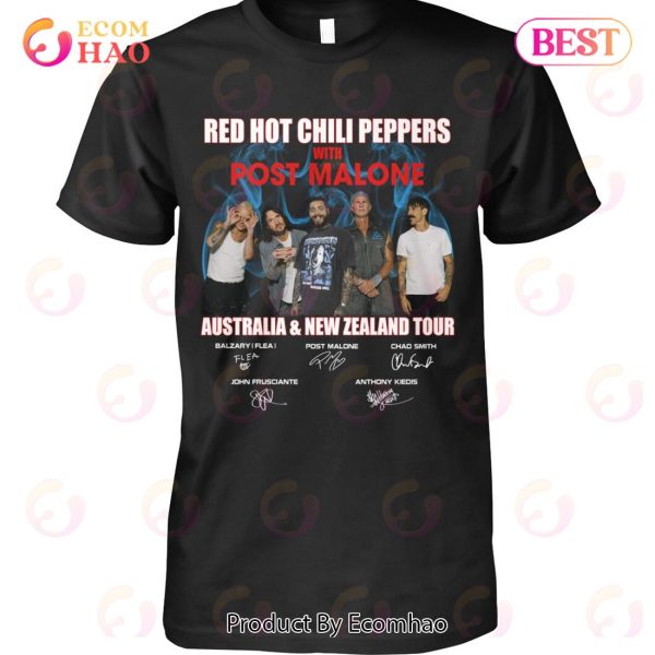 Red Hot Chili Peppers With Post Malone Australia & New Zealand Tour T-Shirt