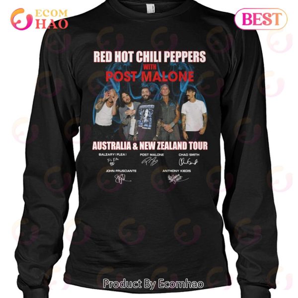 Red Hot Chili Peppers With Post Malone Australia & New Zealand Tour T-Shirt