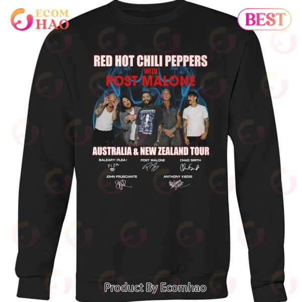 Red Hot Chili Peppers With Post Malone Australia & New Zealand Tour T-Shirt