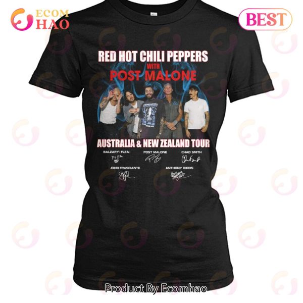 Red Hot Chili Peppers With Post Malone Australia & New Zealand Tour T-Shirt