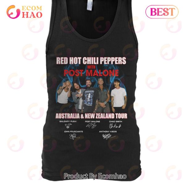Red Hot Chili Peppers With Post Malone Australia & New Zealand Tour T-Shirt