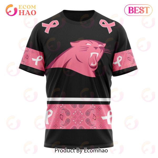 NFL Carolina Panthers Specialized Design In Classic Style With Paisley! IN OCTOBER WE WEAR PINK BREAST CANCER Hoodie