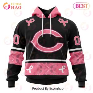 NFL Chicago Bears Specialized Design In Classic Style With Paisley! IN OCTOBER WE WEAR PINK BREAST CANCER Hoodie